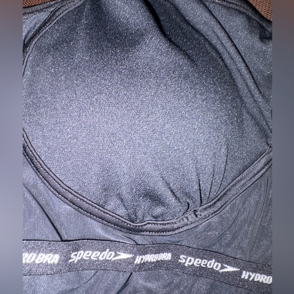 Speedo Endurance Black Shirred Women's Swimsuit Plus Size 24W - Picture 8 of 16